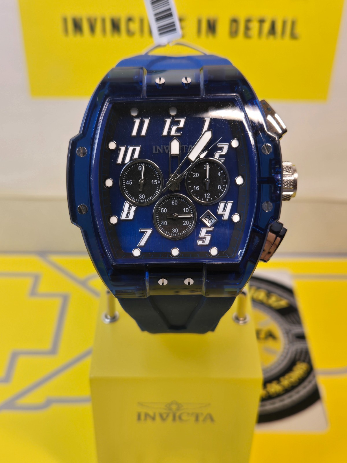 Invicta S1 Rally Anatomic Men’s Watch 47mm, Blue with Blue Bezel & Dial NEW!