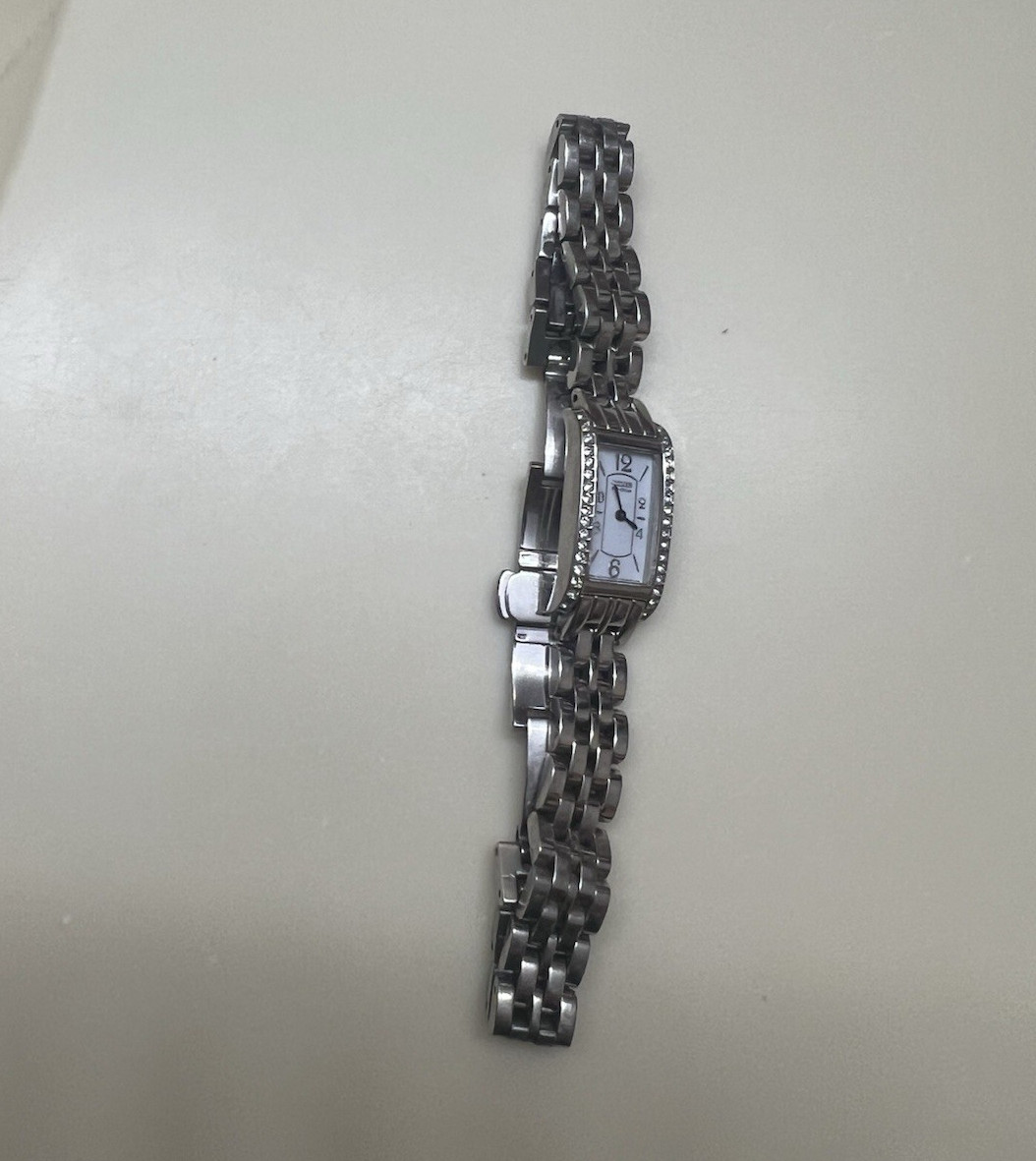 Citizen Eco-Drive Ladies Tank Watch G620-T002820 | Crystal Bezel Stainless