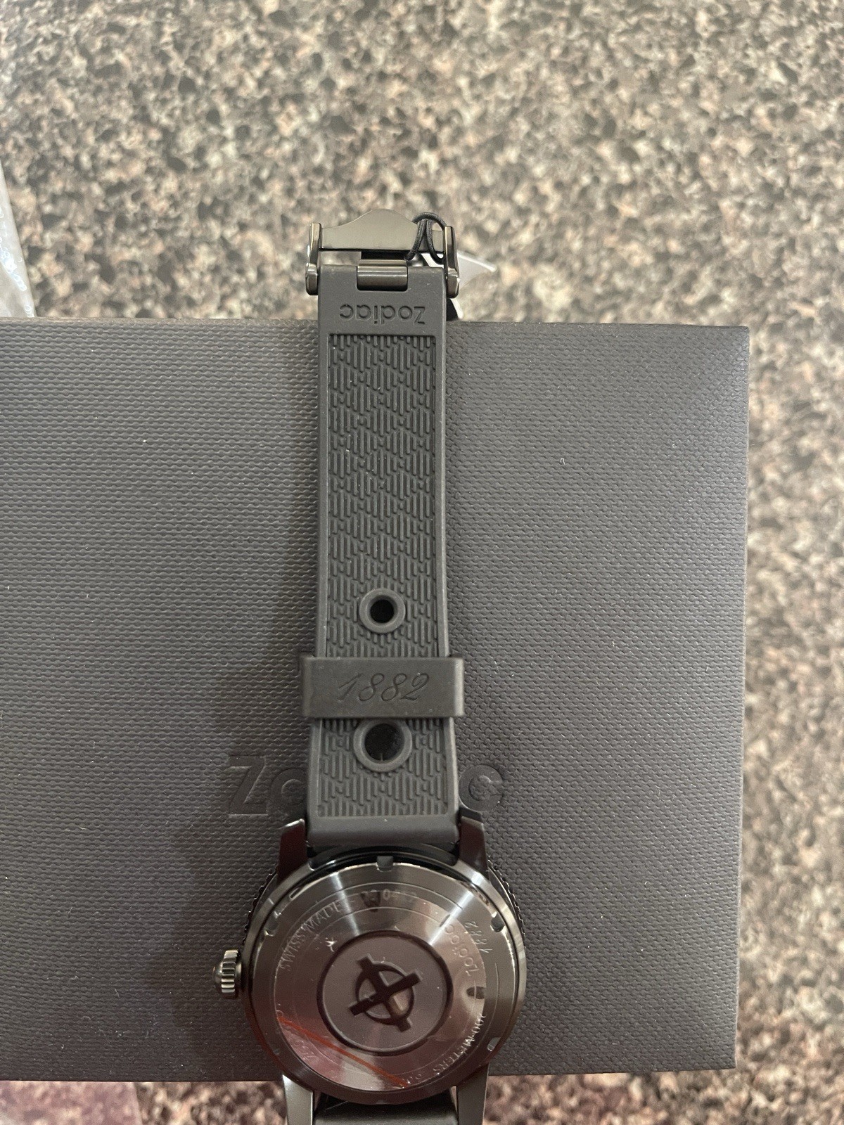 Zodiac Super Sea Wolf Men’s Black Watch, 200M WR, Reference ZO9297 New With Box
