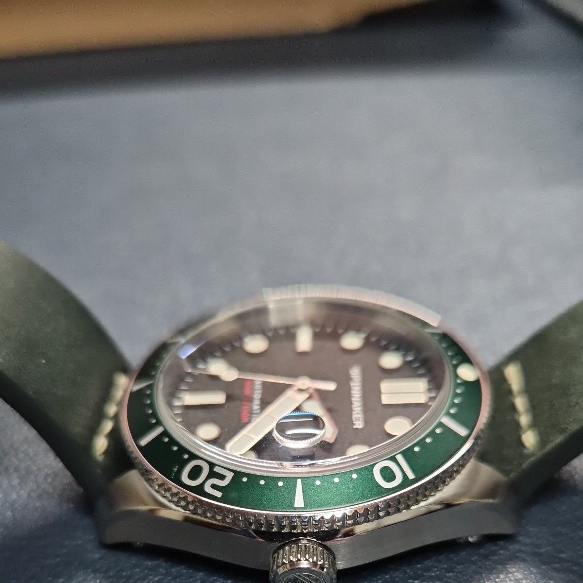 [A3P] Spinnaker Croft Automatic Green Dial Mechanical Divers Men Watch [q2w]