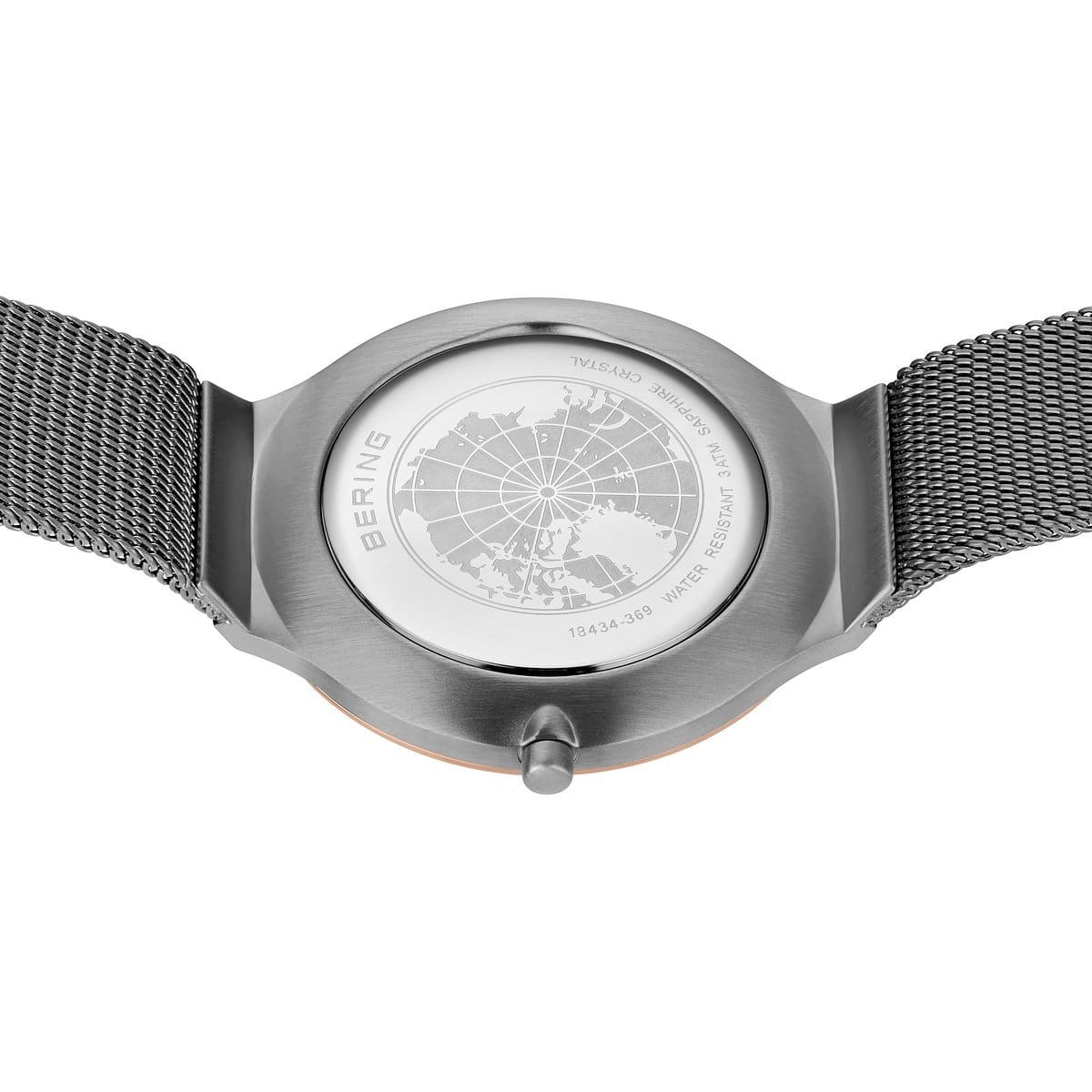 Ladies Bering Watch – Ultra Slim | Polished/Brushed Grey | 18434-369