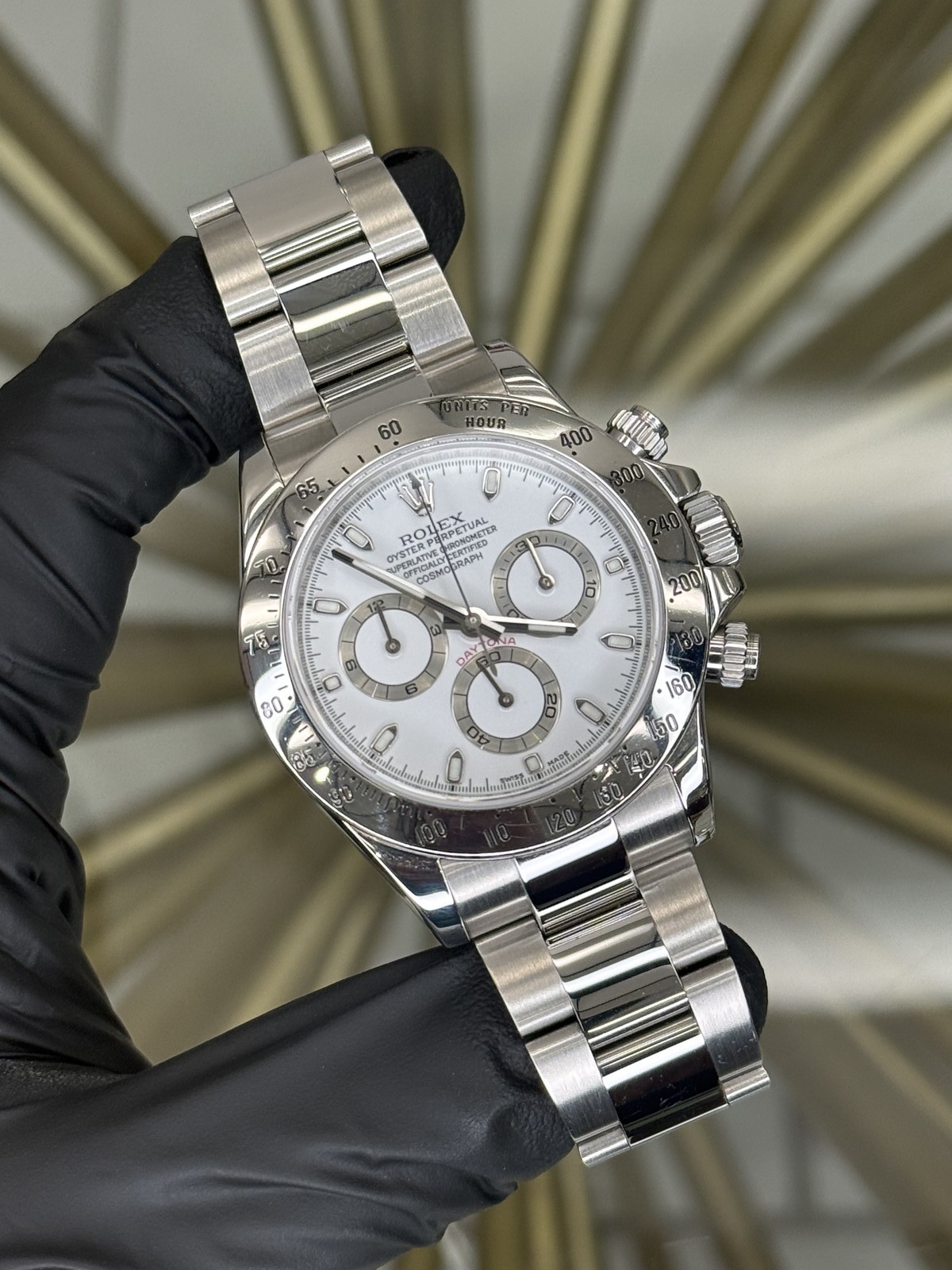 2011 Rolex Daytona White Dial on Oyster 116520 Complete