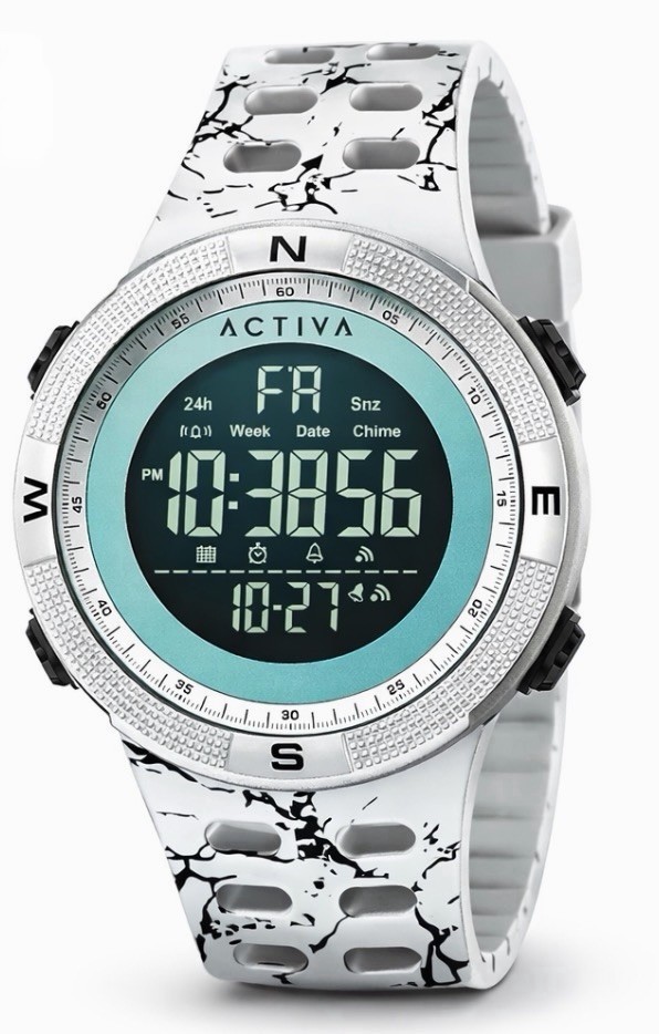 Activa Summit X Invicta Digital Watch 50mm, Camouflage, White (ACW1915MC-005)