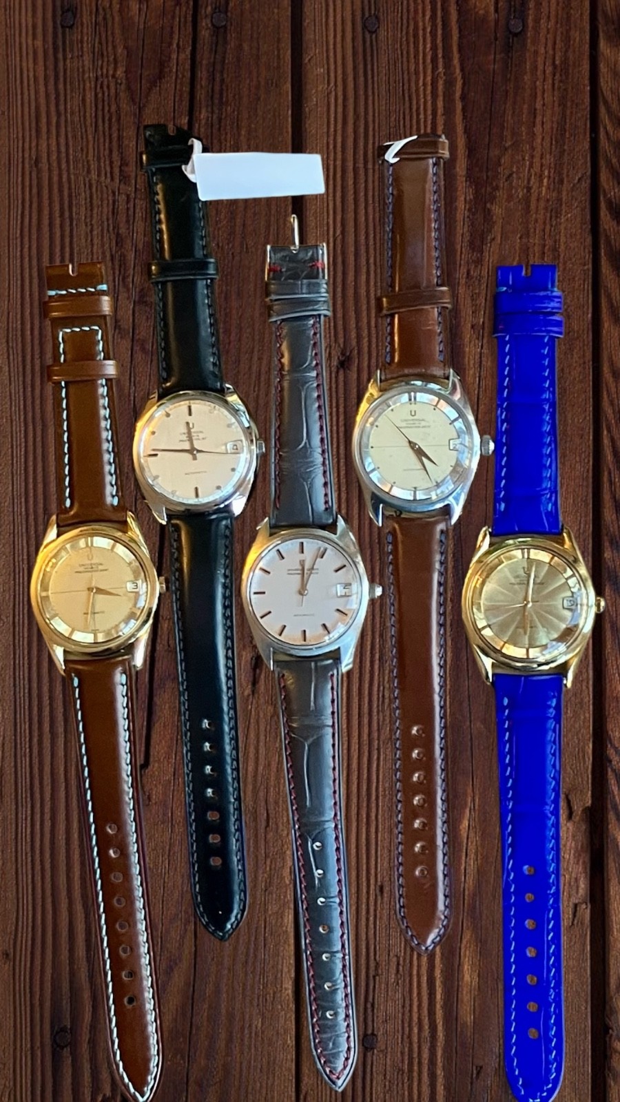 Universal Geneve, Polerouter Date, gold plated, 35mm case, Guilloche gold dial