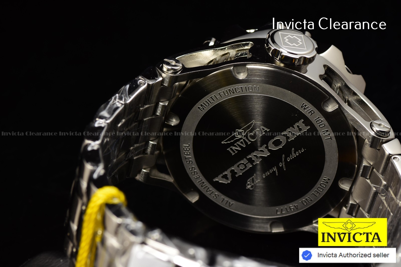 Invicta Reserve Venom FUSION Quartz Turquoise Dial Men’s High Polish SS Watch