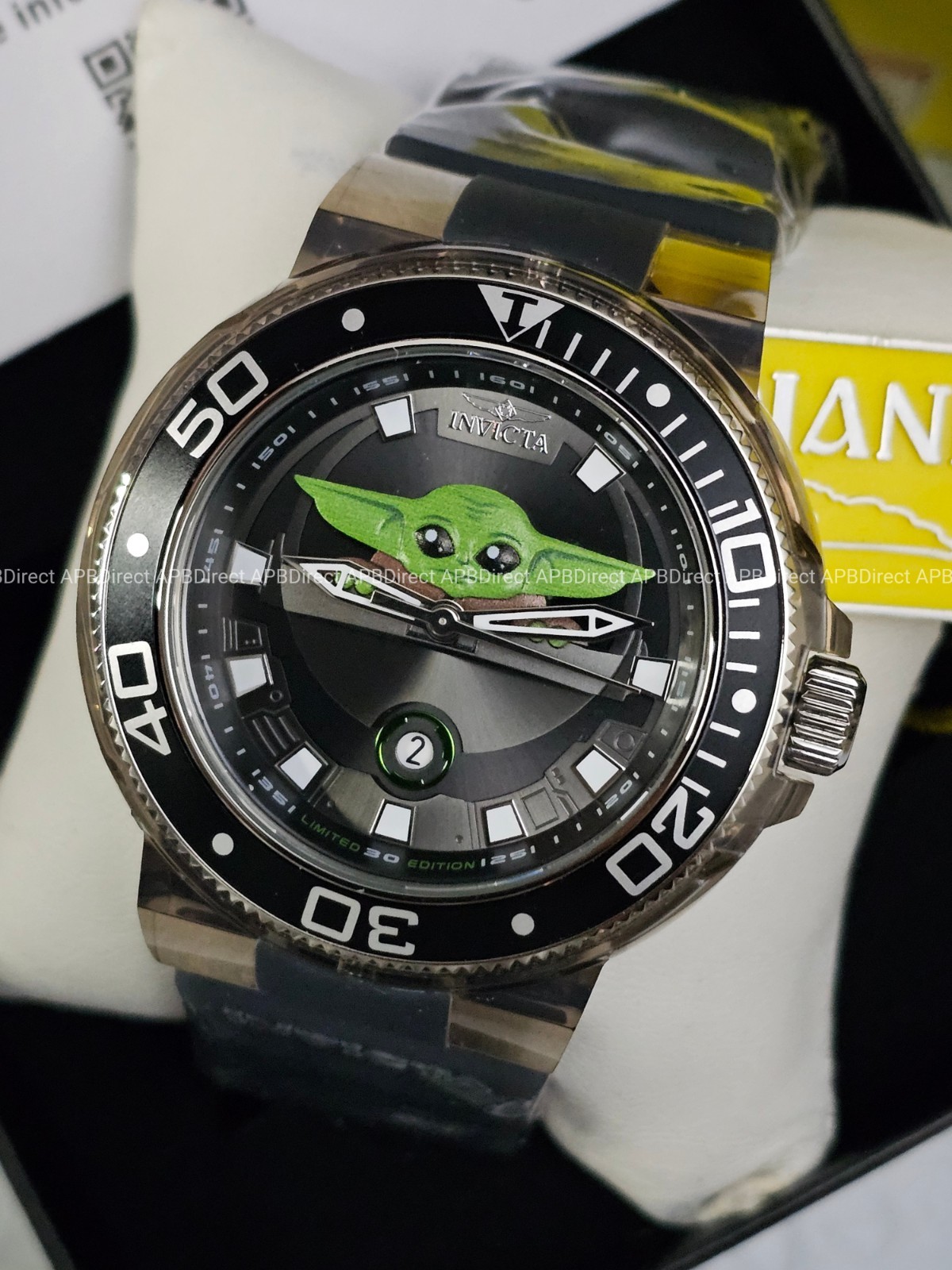 Invicta – Star Wars #816 Baby YODA Grogu Limited Edition GRAND DIVER mens watch