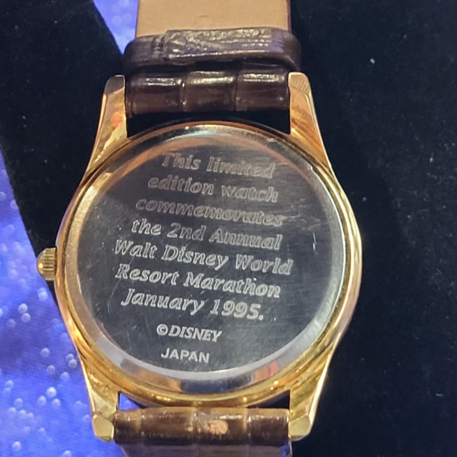 1995 Disney World Marathon Fossil Mickey LE Watch Ready To Wear | See Video