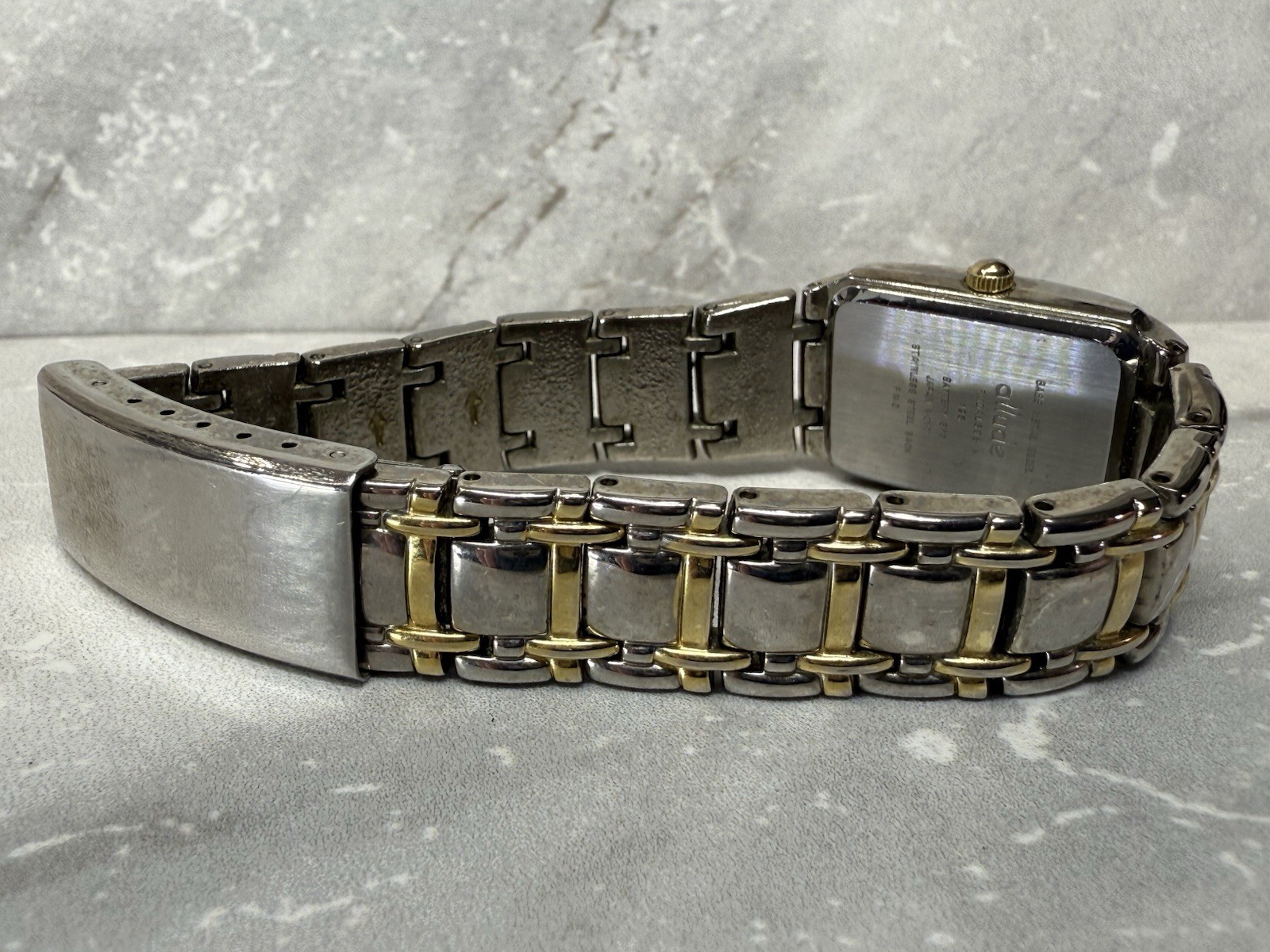ALLUDE 10k Gold plated Silver Tone with Rhinestones Watch