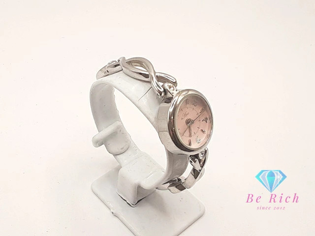[A1R] Field Work Ara ST 101 Pink Silver Alloy Bracelet Watch [j7v]