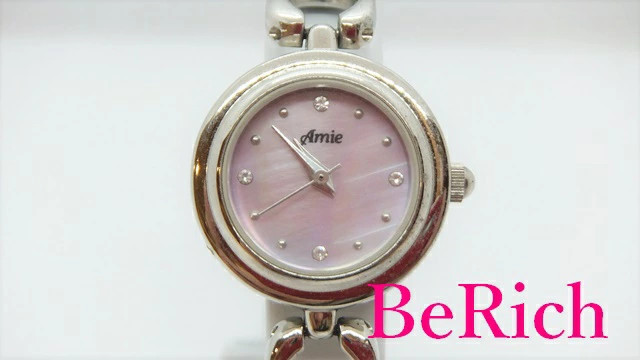 [A1R] Amie Pink Dial SS Silver Analog Quartz Ladies Watch [v2w]
