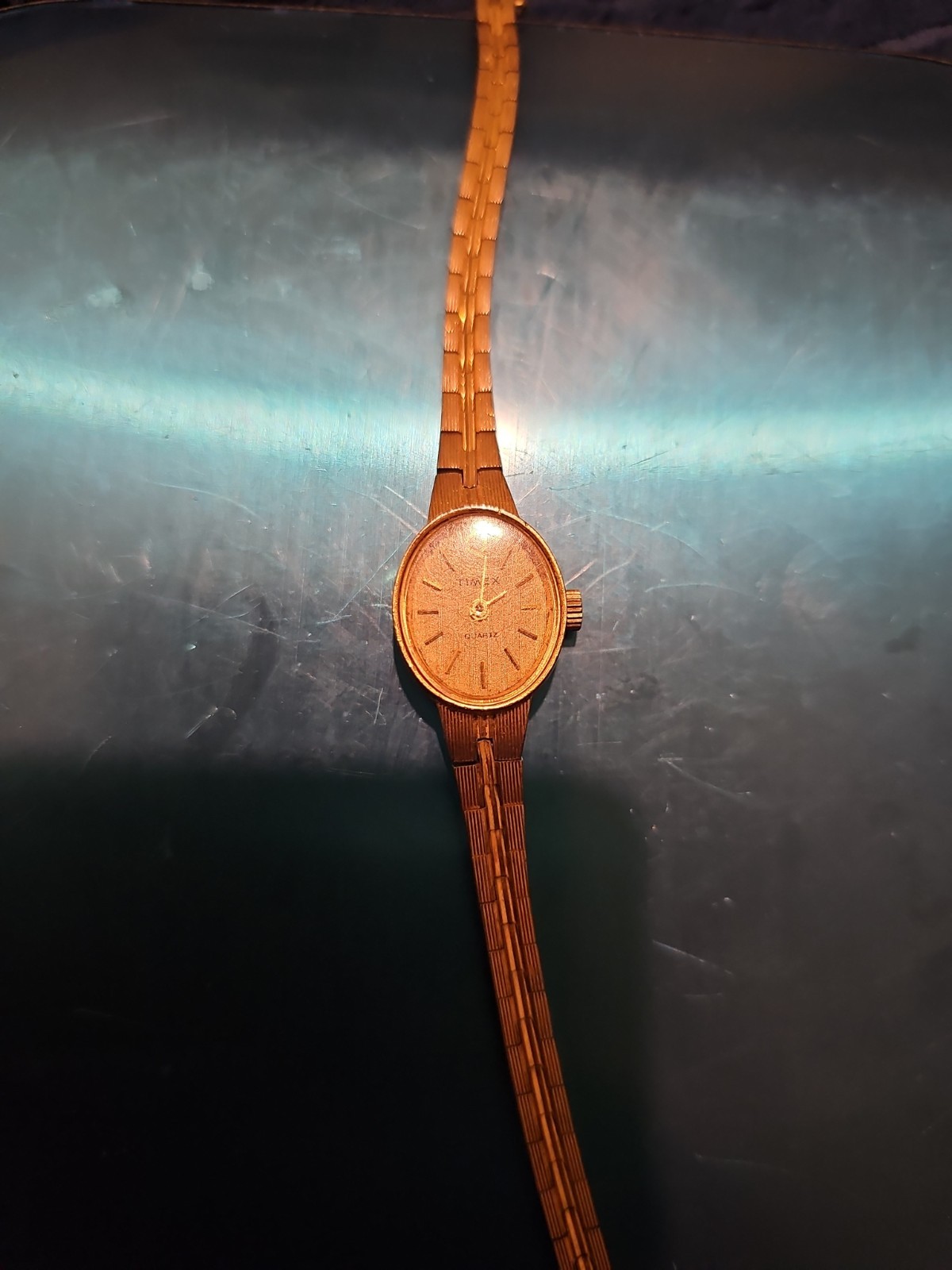 Ladies Timex Vintage Gold Cocktail Watch-Manual Wind-Philippines. Needs Battery