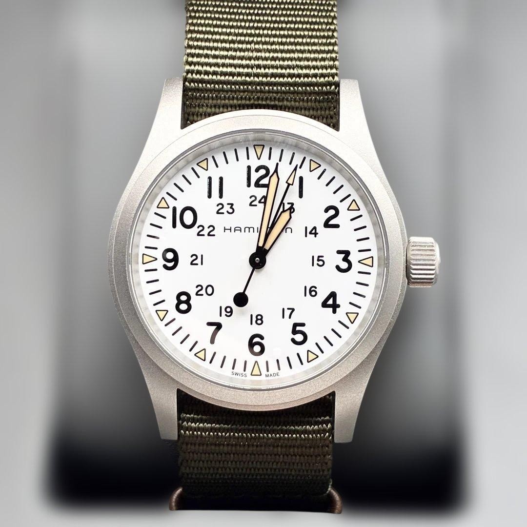 Hamilton Khaki Field Mechanical H694390 Watch Stainless Steel 38mm NATO