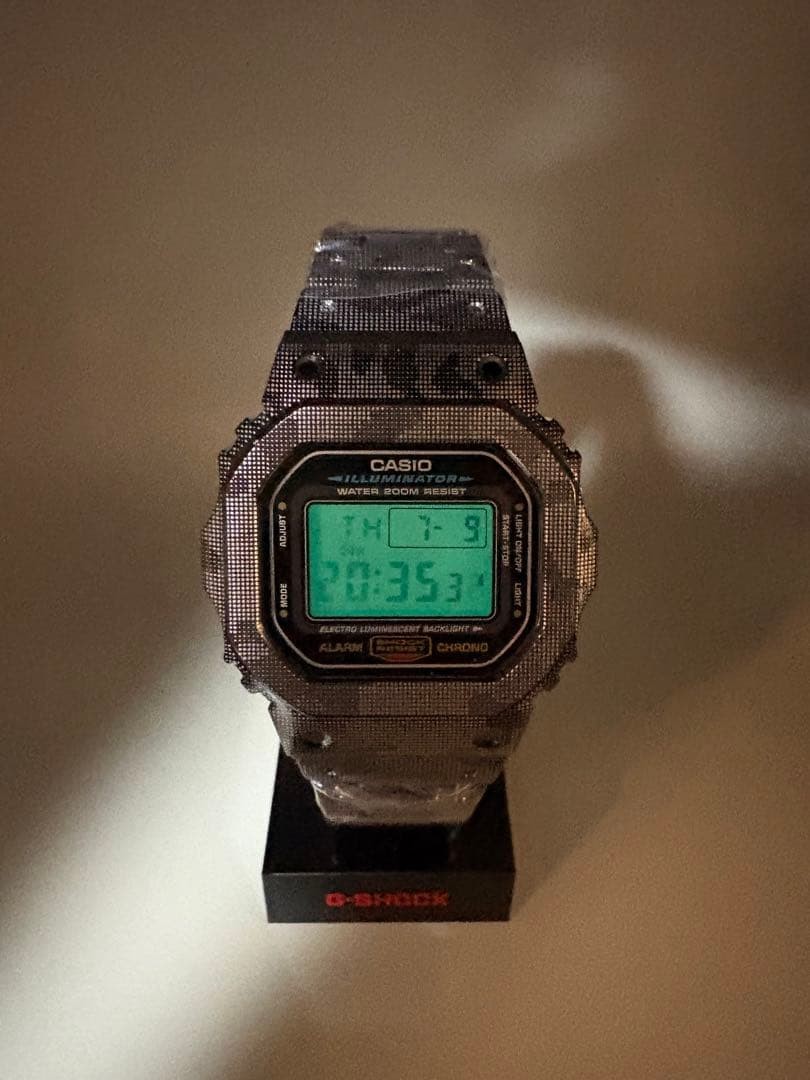 New battery included. CASIO G-SHOCK DW-5600E Camouflage Full Metal