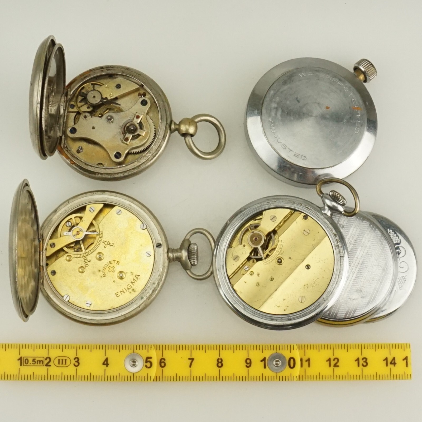4x Men’s Pocket Watch no fusee duplex no gold wrist no repeater no chronograph