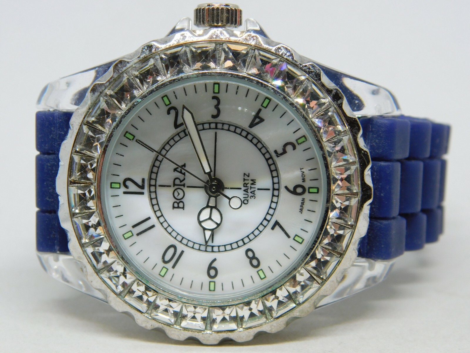 Bora Crystal Inlay Water Resistant Quartz Analog Ladies Watch