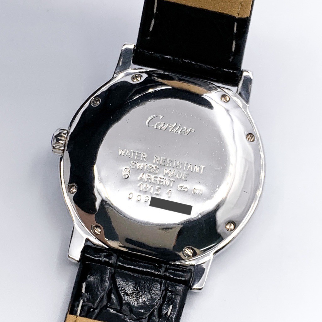 CARTIER Mastrond Small Seconds Silver Leather unisex Watches Watch