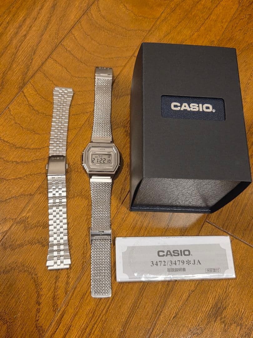 Casio A1000 A-7JF Digital Watch With Box Manual Used