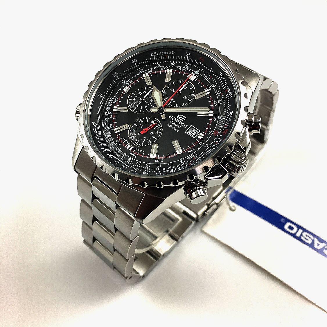 Men’s Casio Edifice Pilot Aviator Style Chronograph EF-527D Watch EF527D-1AV