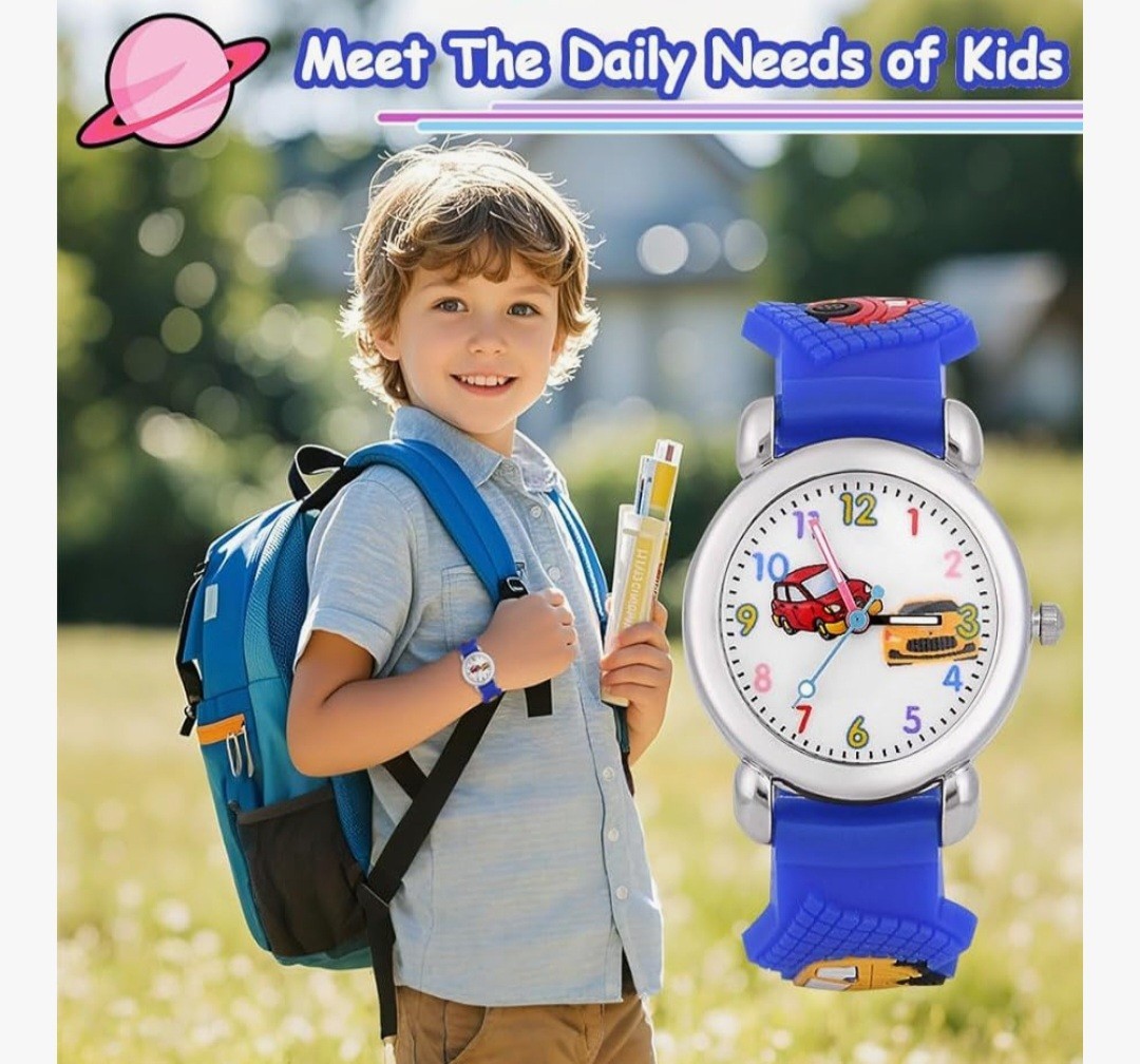 Kids Watch,3D Cute Cartoon Toy Watch,Gift for Boys and Girls Age 3-11 Years Old