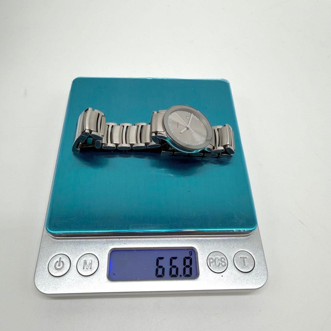Rado Centrix 111.0928.3 Silver Dial Quartz Watch Box Papers Japan