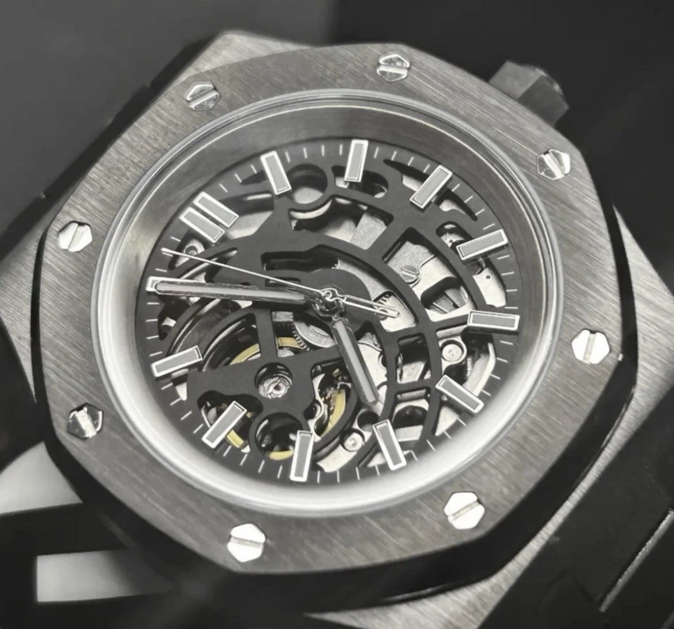 Custom 41mm BK “RO” Style Skeleton Mod w/ NH70 Automatic