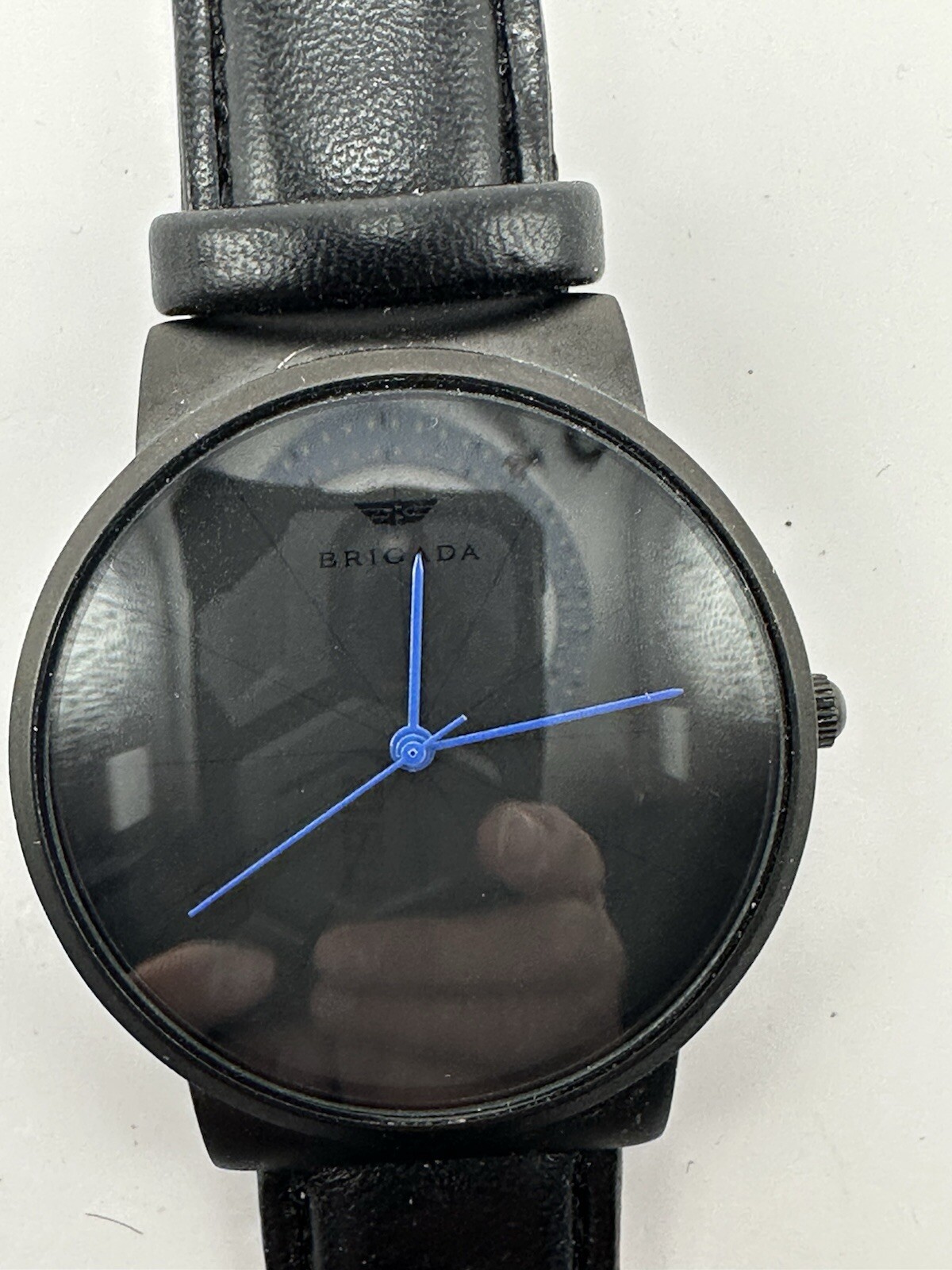 Brigada Watch New Battery 41MM 8.5″ Black Band Dial Case C11