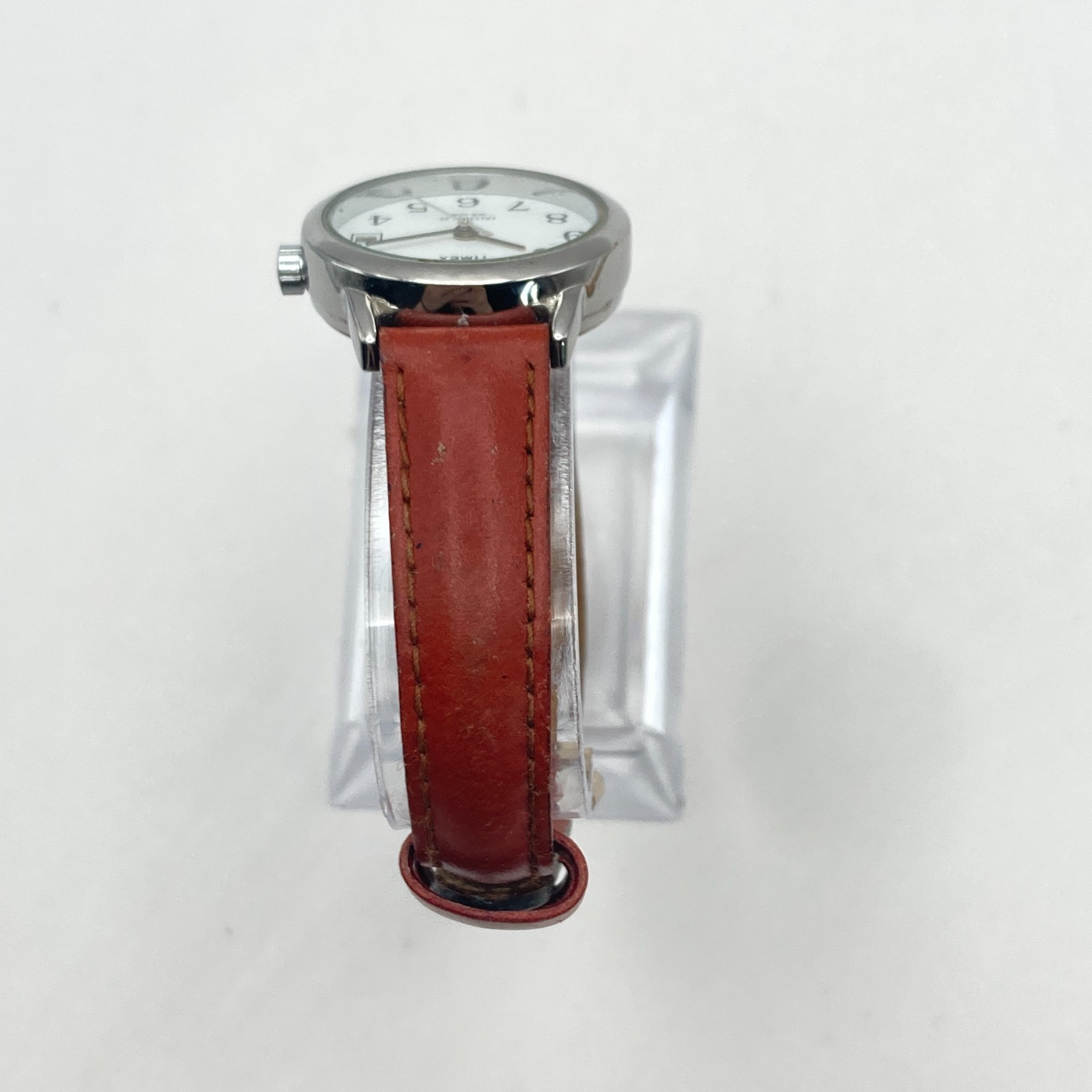 Timex Easy Reader Women’s Watch Silver Tone Date Indiglo New Battery SMALL 7.5″