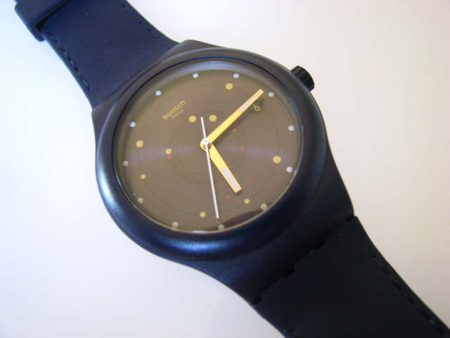 SISTEM SEA! Sistem 51 Automatic Swatch Silicone Strap/Glow Hands/DATE! NIB-RARE!