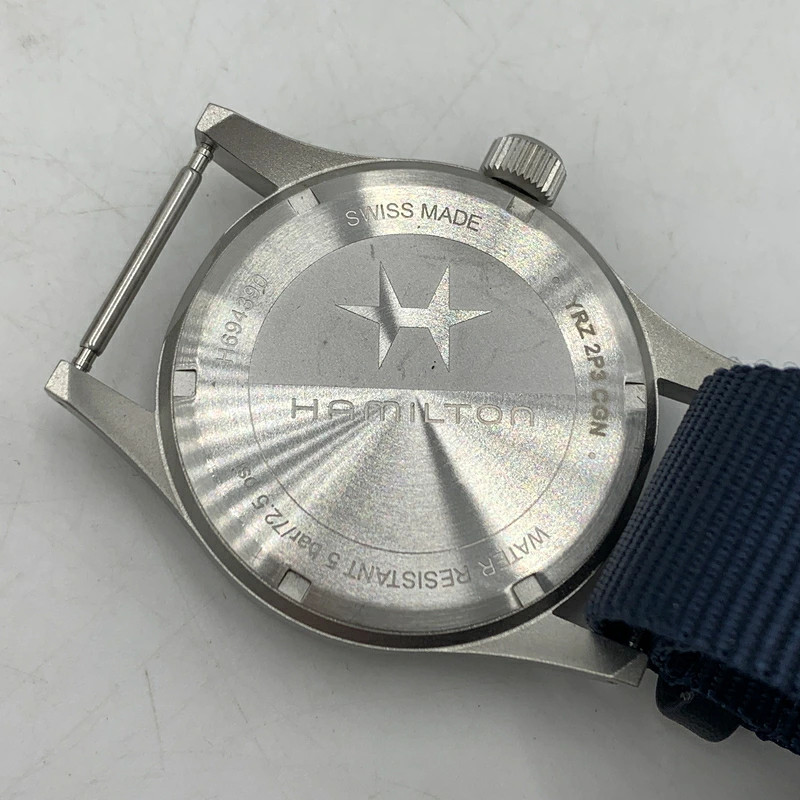 HAMILTON Khaki Field Mechanical Navy Men’s Used Watch Model H694390