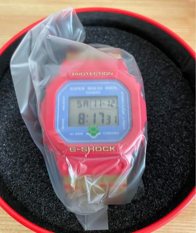 Casio G-Shock Nintendo collaboration Game Super Mario Bros Watch DW-5600SMB-4JR
