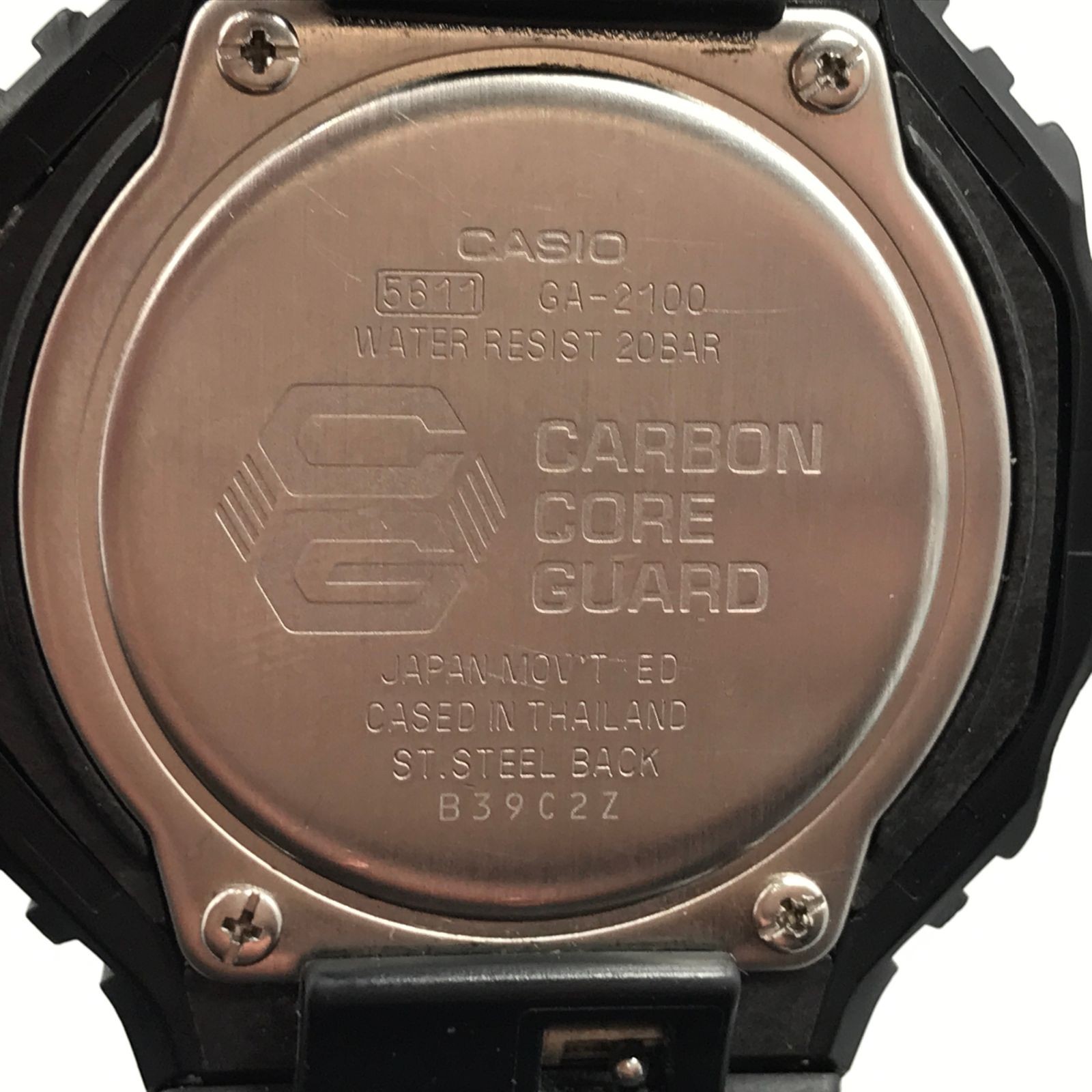 Casio G-Shock GA-2100-1A1JF Analog-Digital Resin Carbon Fiber Black From Japan