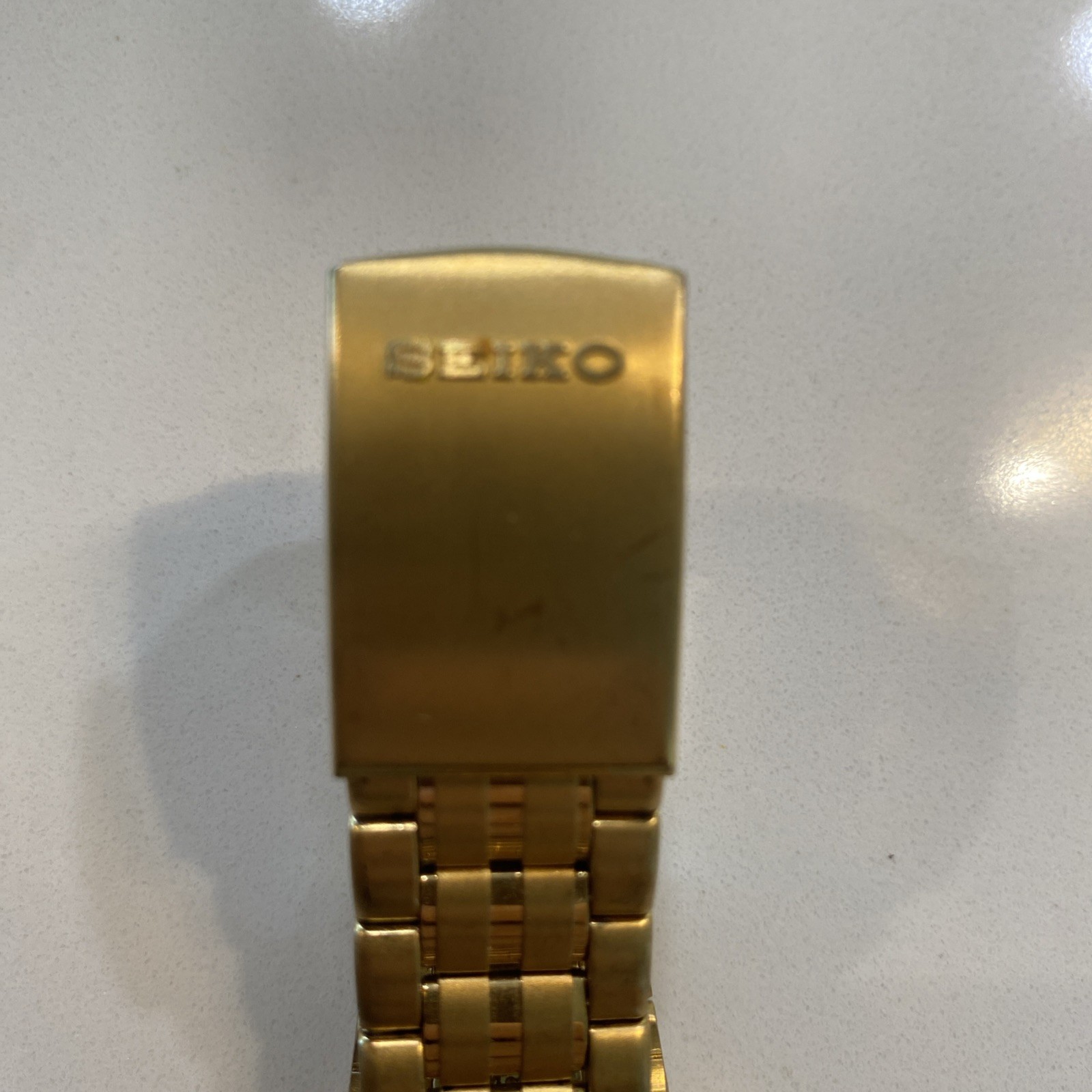 Seiko H021-8000 World Timer Ana-Digi Alarm Chronograph Gold Watch Needs Battery