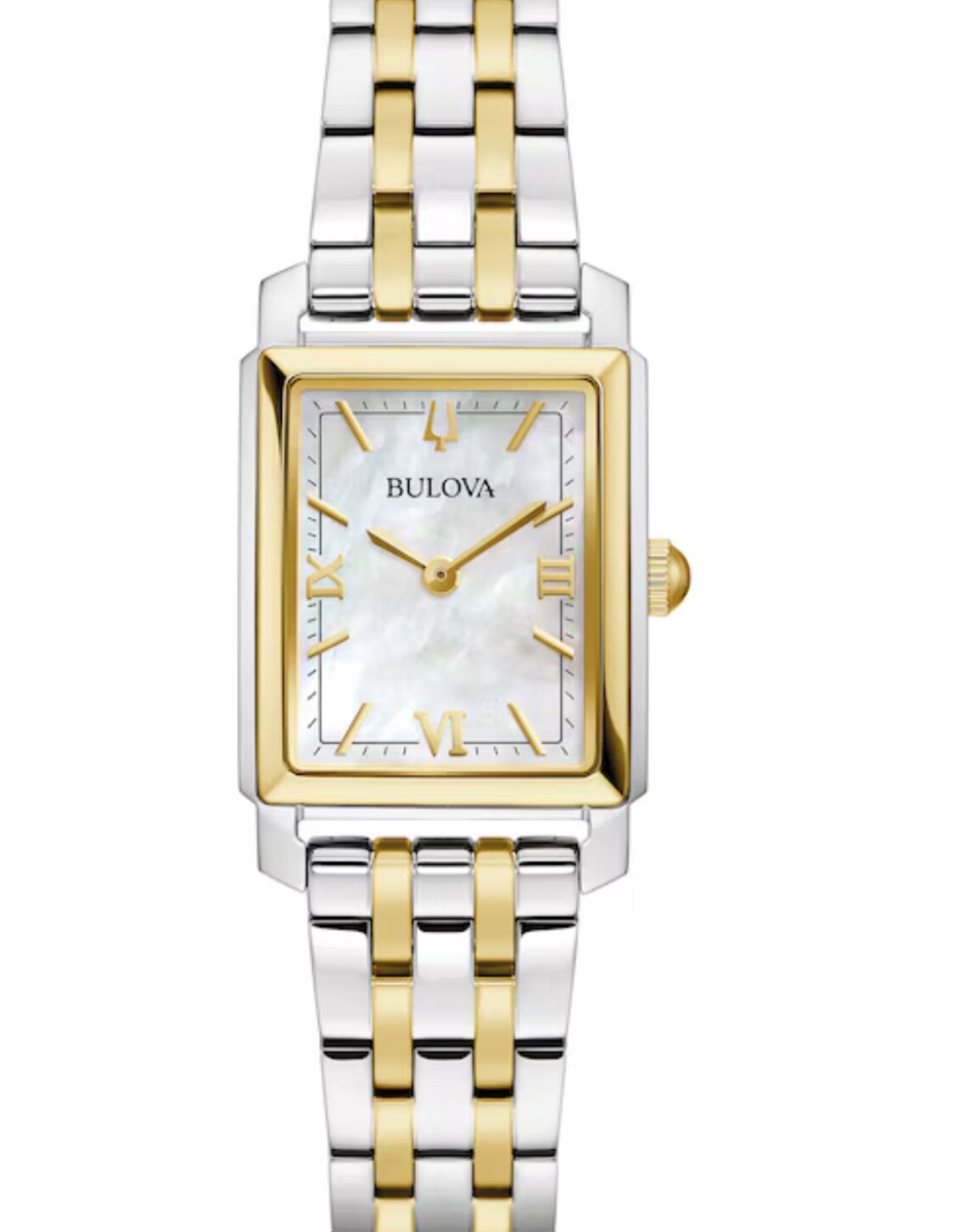 $395 Bulova Sutton Ladies Two-Tone Stainless Steel Watch 98L308 Dial SS Bracelet