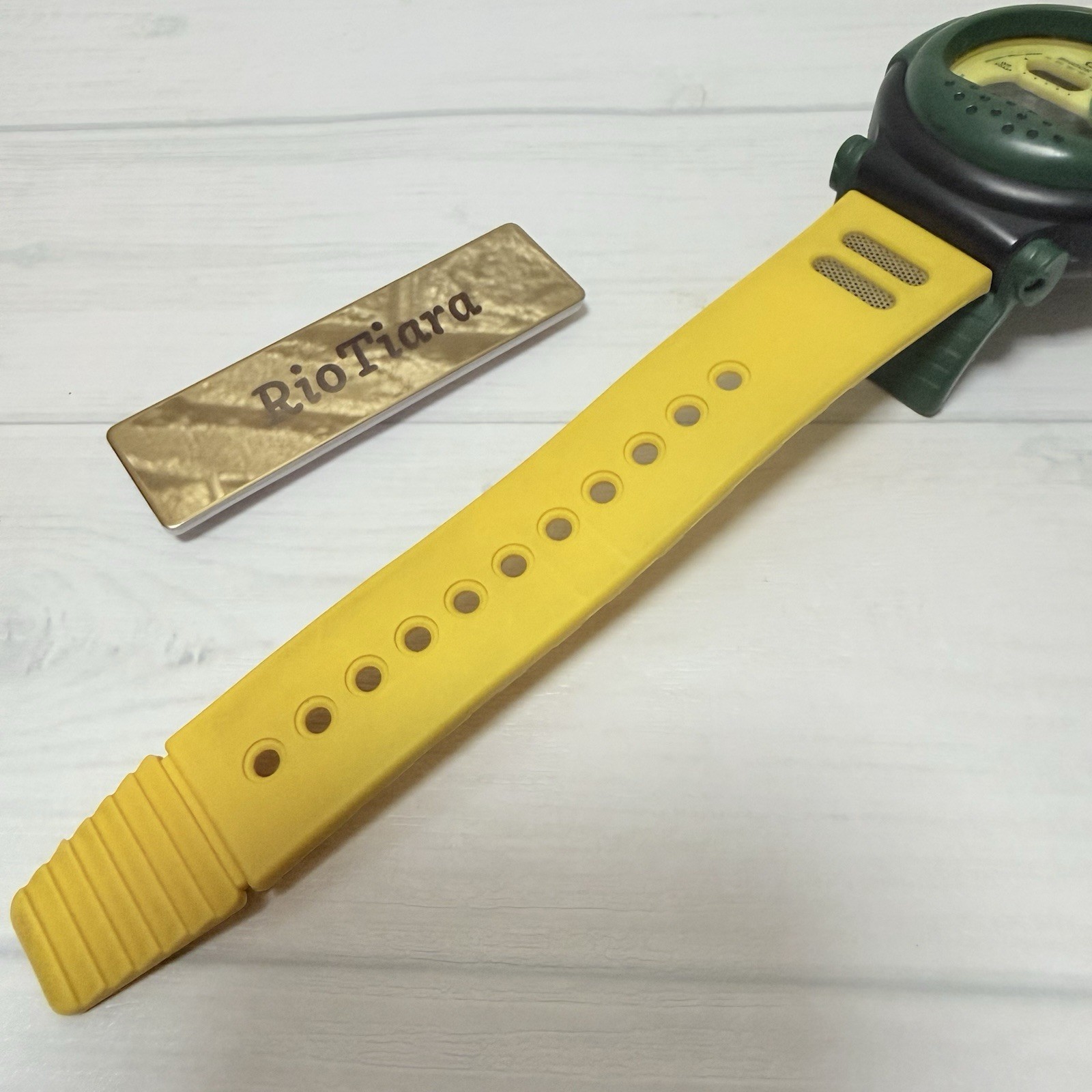 Casio G-Shock G-001RF-9 Jason Rasta Color Green Yellow Digital Watch Rare 3247