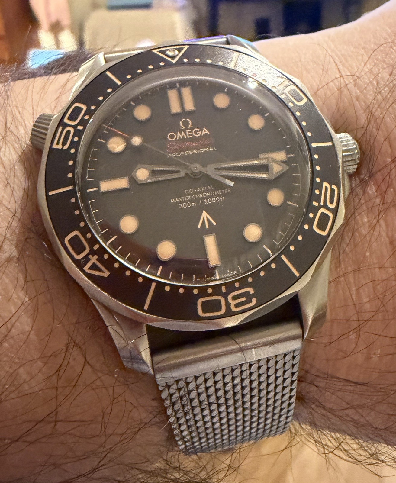 Omega Seamaster Diver 300M 007 Co-Axial 210.90.42.20.01.001 Mens Excellent A5567