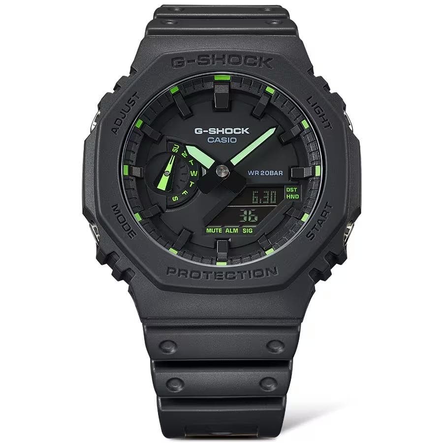 Casio G-SHOCK Men’s Analog-Digital GA-2100-1A3 Green New Products
