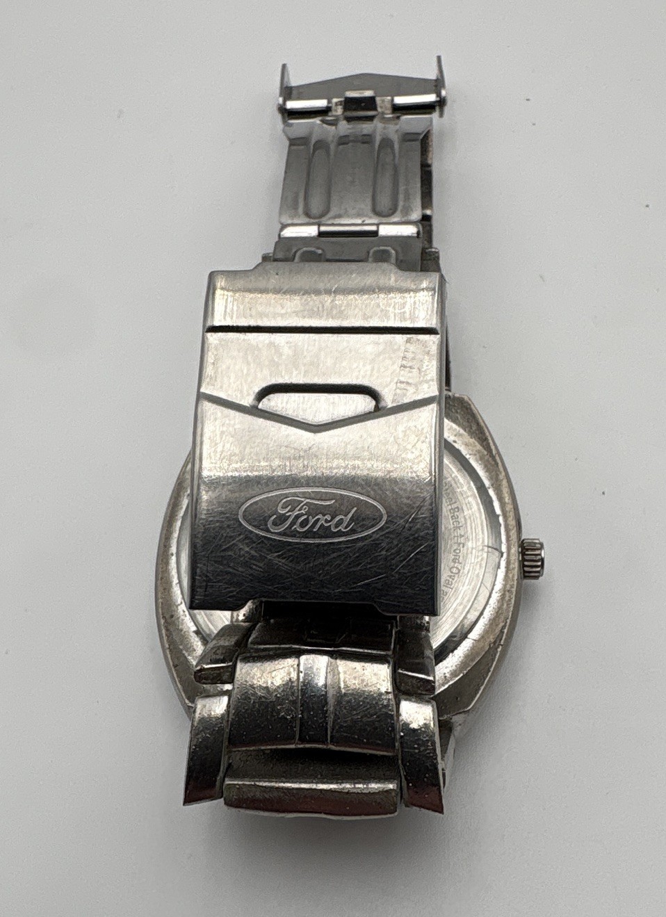 Ford Torino graphic face -Quartz Analog Stainless Steel Bracelet Watch