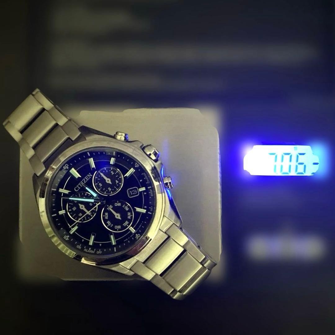 Citizen E820-S096081 Solar Quartz Black Dial Wristwatch