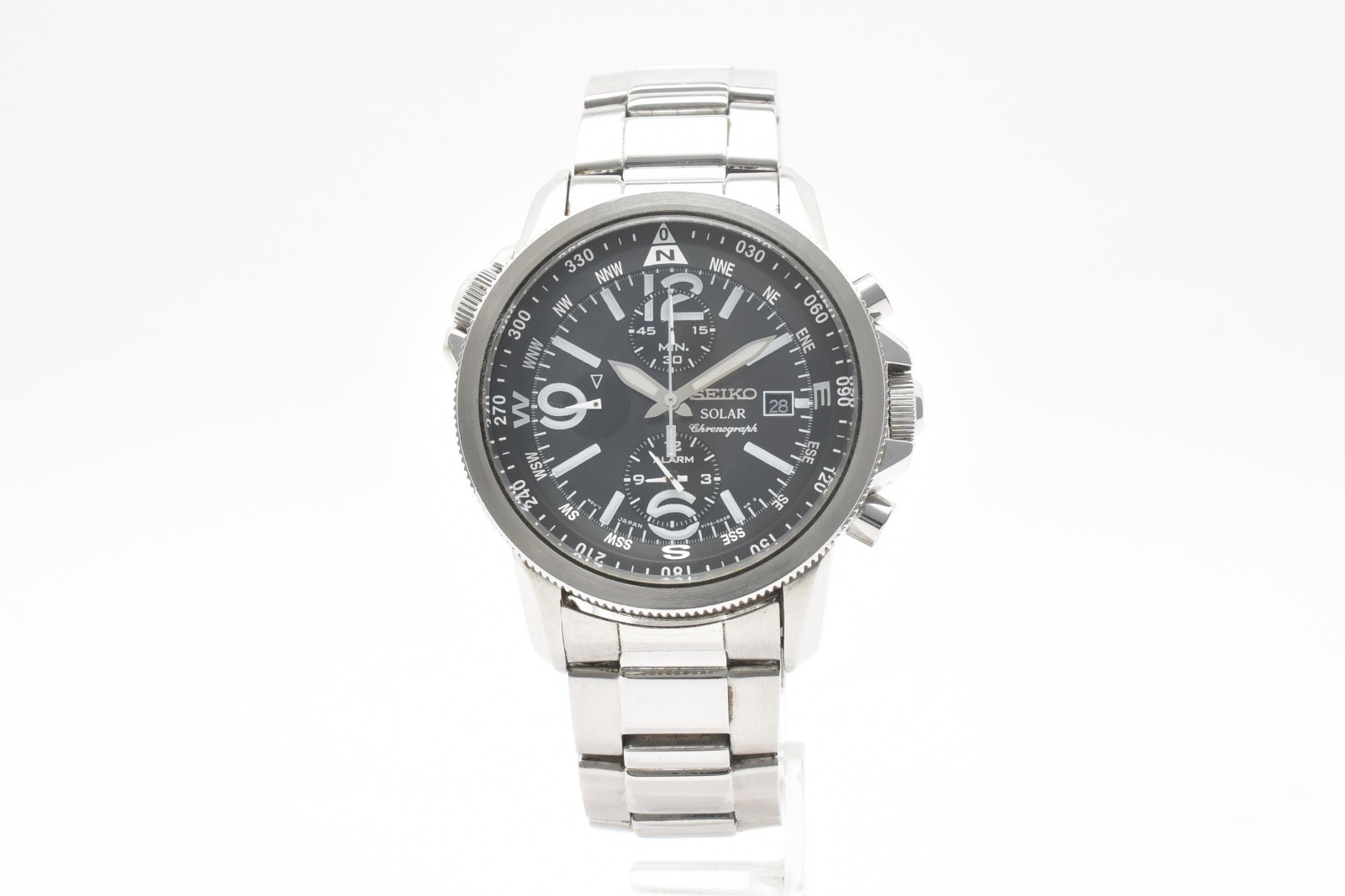 ▶️Seiko Prospex Sky Solar Chronograph V172-0AG0 Black Dial Pilot 2013 Men’s