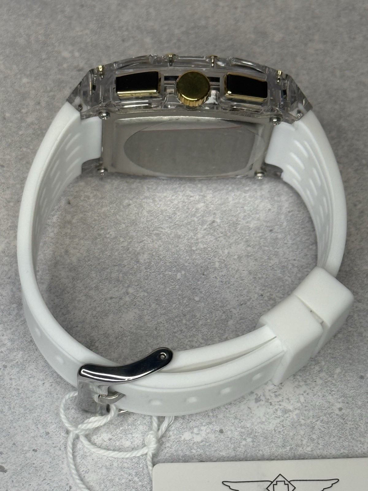 Invicta S1 Rally Allogrip Watch – White Transparent Case Gold Accents – New