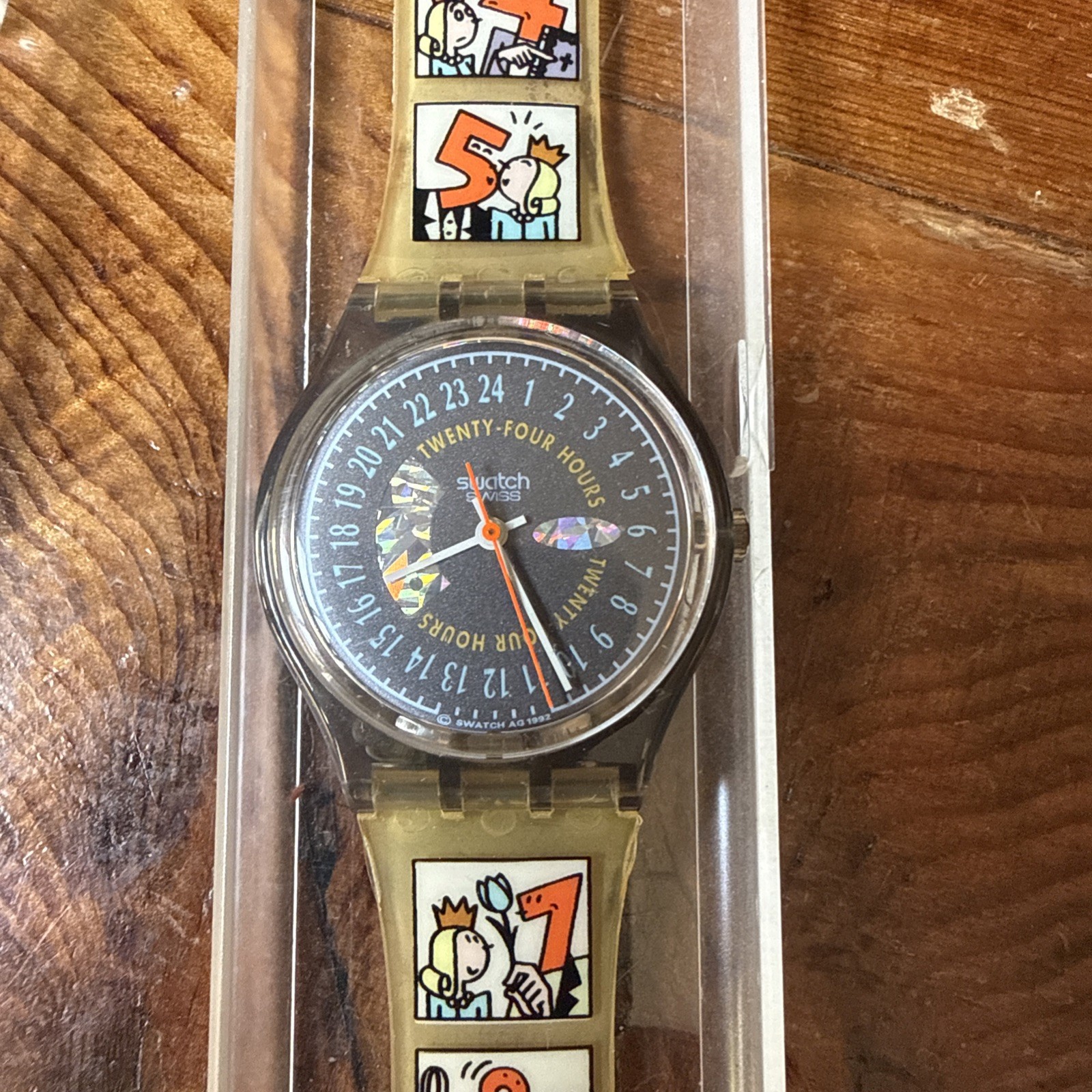 Vintage Swatch Watch 24hr Dial – Never Worn In Case