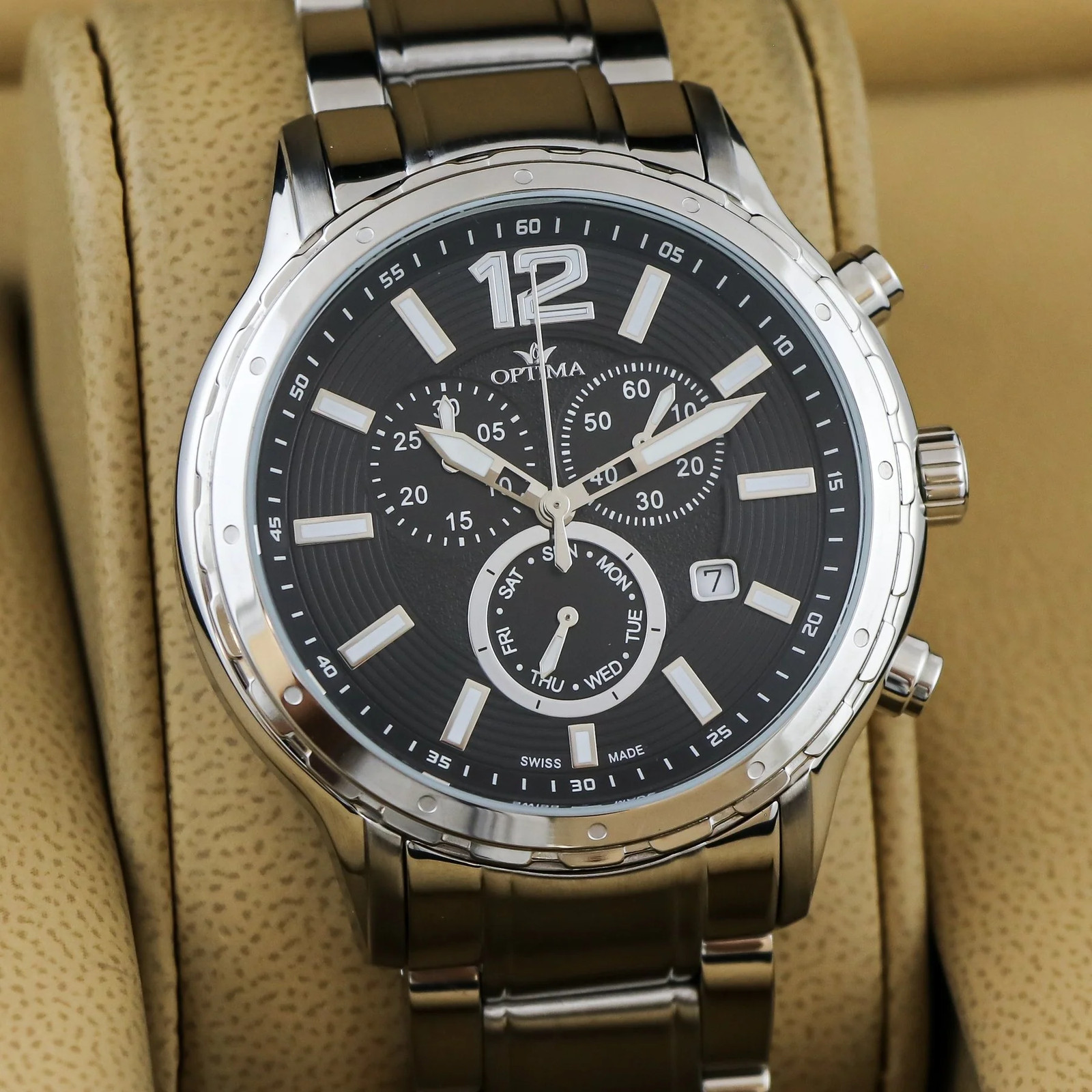 Optima – Swiss Chronograph – OSC362-SS-3 Swiss Ronda 44.5 mm OSC362 50 m (5