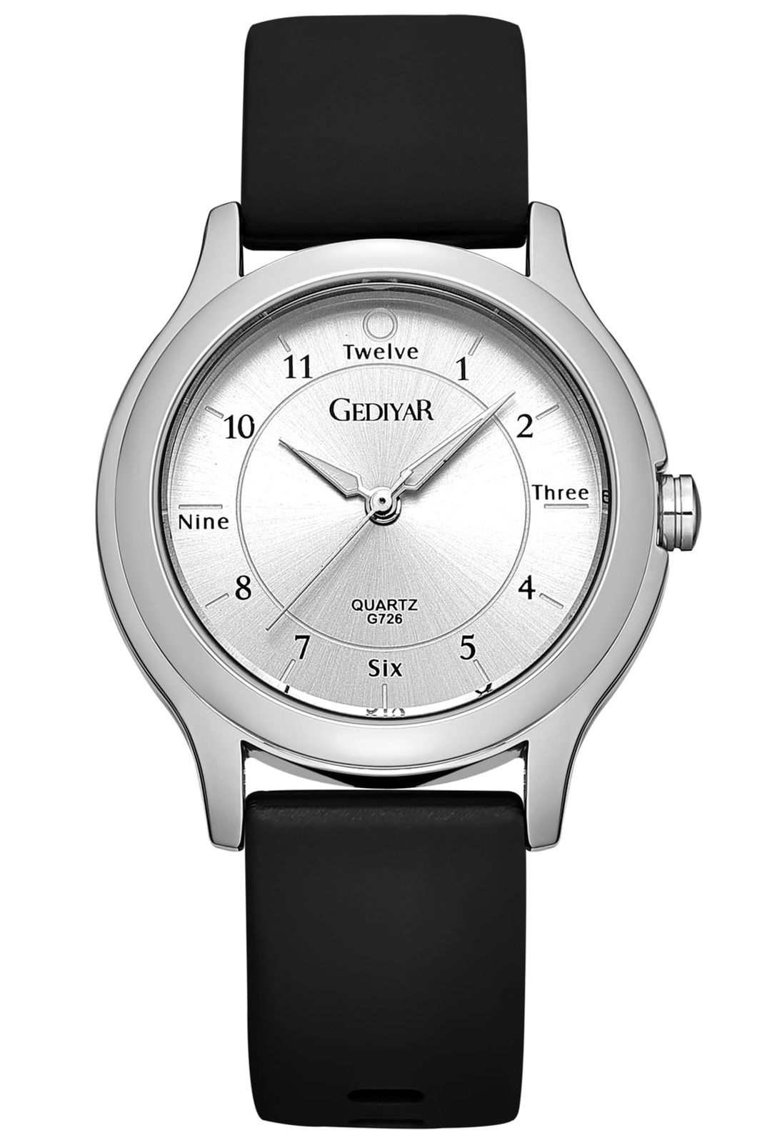 EAJOMIN Waterproof Women’s Nursing Wrist Watch Easy Read Dial Rubber Silicone…