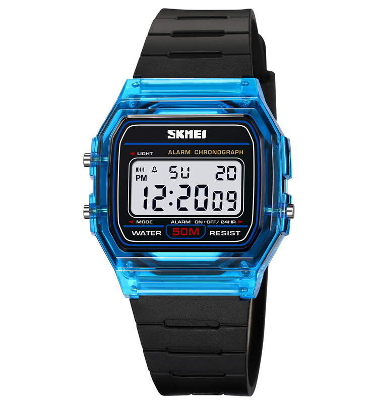 skmei 2056 transparent watch waterproof digital watch UK STOCK fast shipping BLK