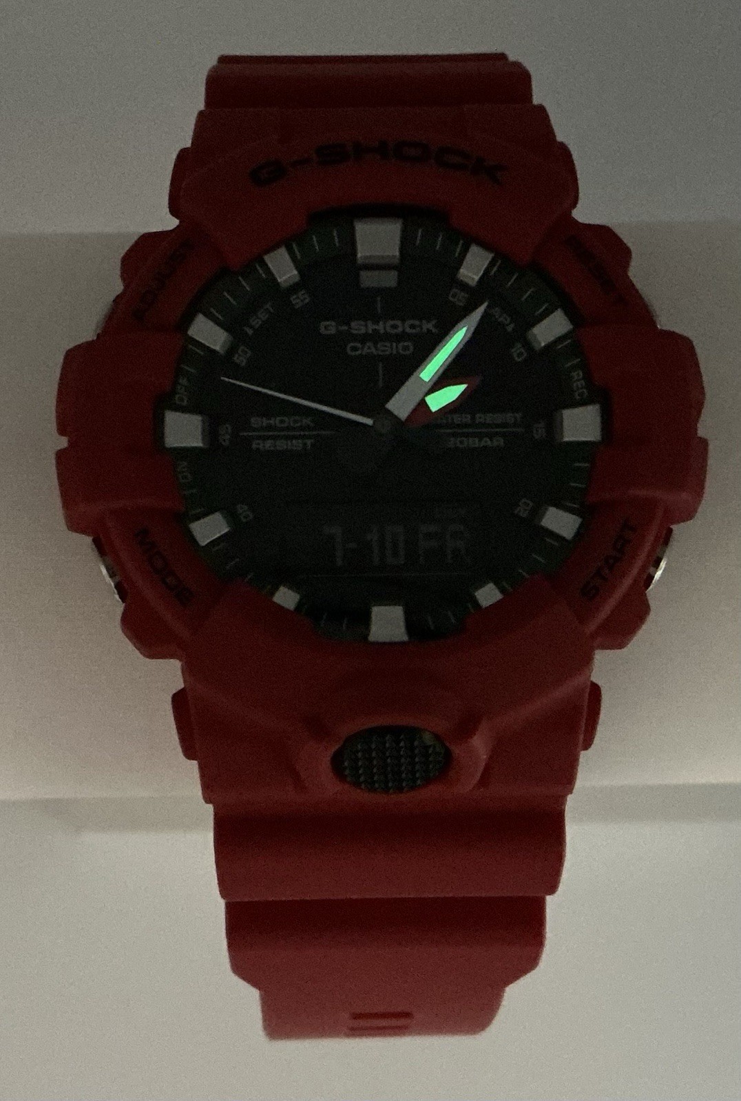 Casio Ga-800 G-Shock Red New Battery