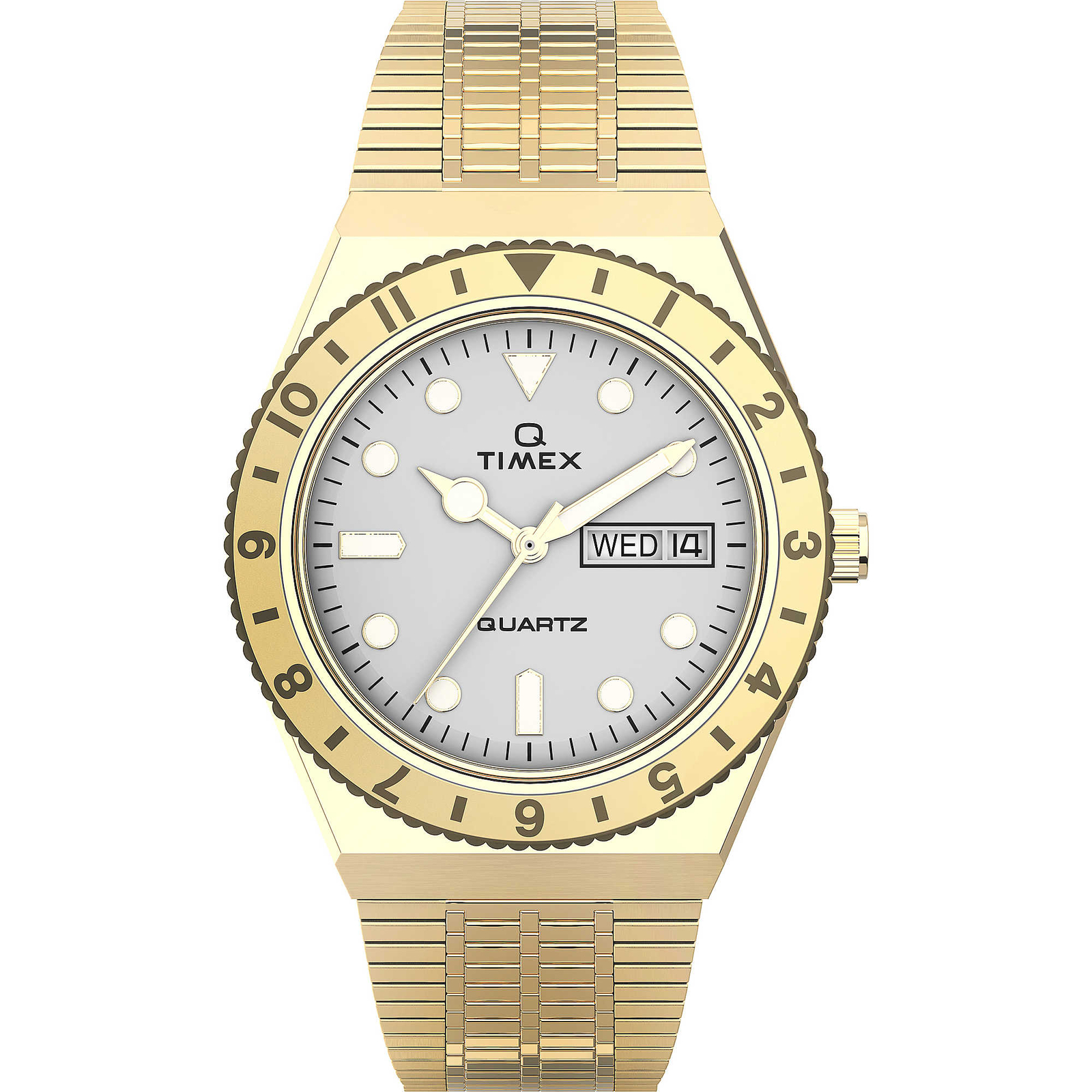 Timex Stainless Steel Gold Color Round Analog Women’s Wrist Watch TW2U95800