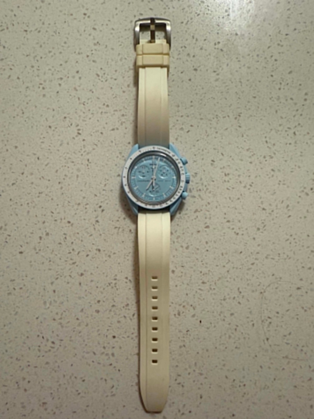 Swatch x Omega Bioceramic Moonswatch Mission To Uranus SO33L100 Blue Men Watch