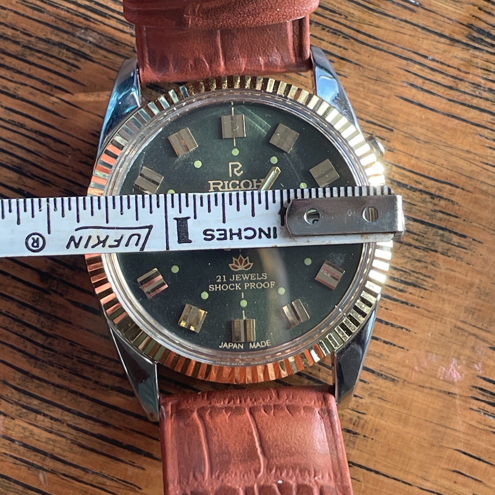 Ricoh Automatic Watch 21 Jewels Vintage Day-Date Japan