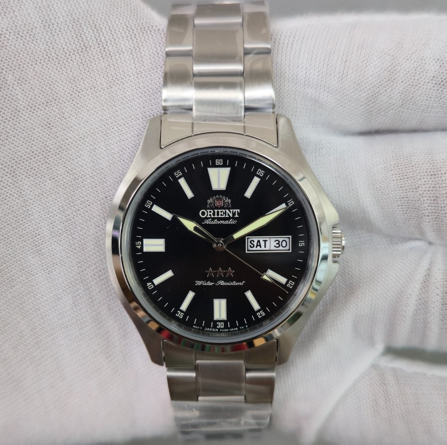 Orient TriStar RA-AB0F07B19B Automatic Black Dial Stainless Steel New Mens Watch