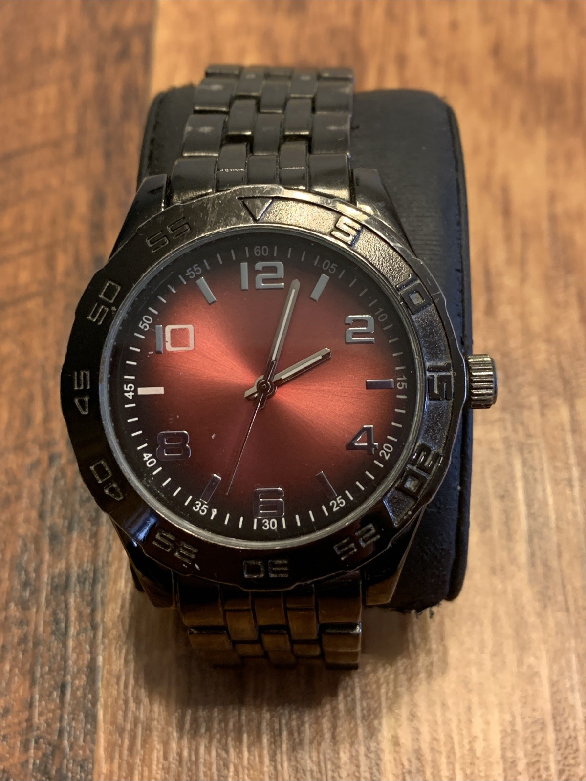 Allude Men’s Black Watch Stainless Back With New Battery